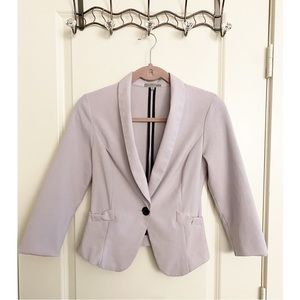 Charlotte Russe light lavender mid length blazer